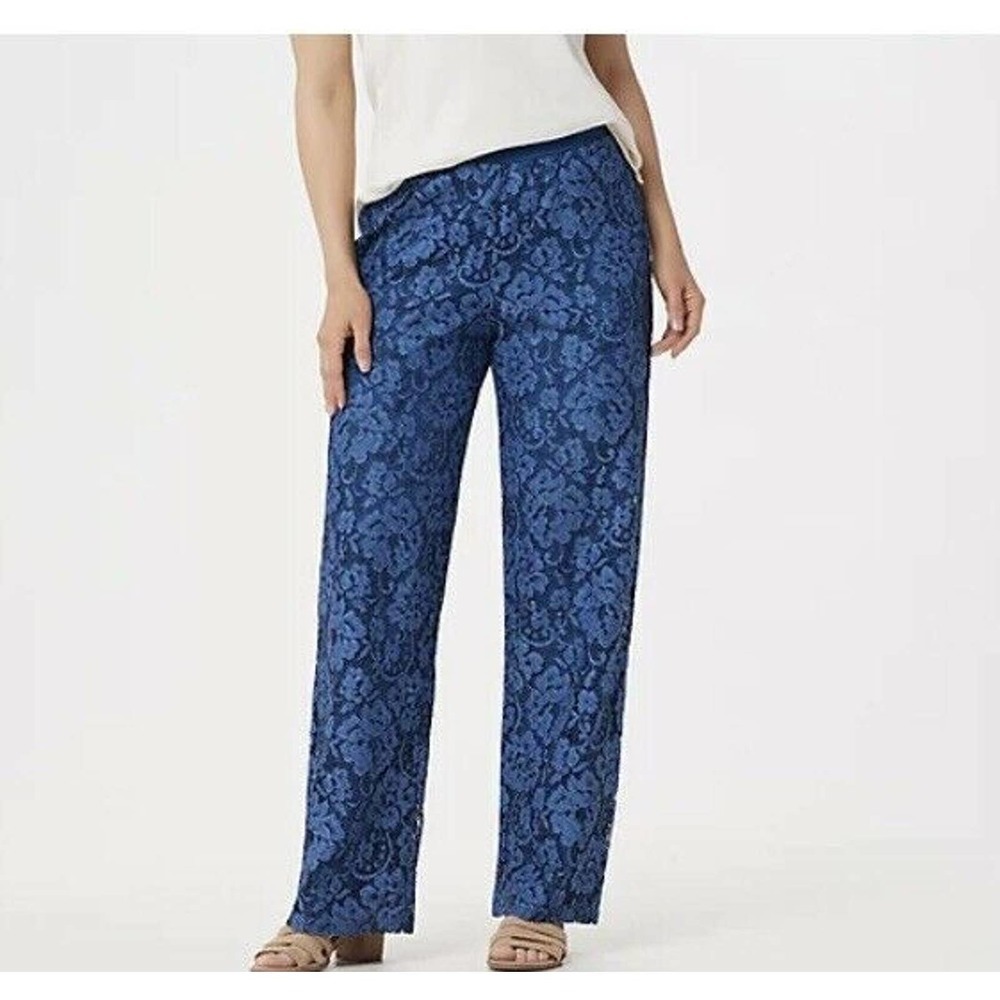 Linea By Louis Dell’olio‎ Full Length Lace Pants